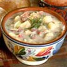 View recipe for Cauliflower, Potato and Ham Chowder. Cauliflower, Potato and Ham Chowder
