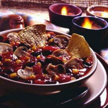 Hearty Fresh Mushroom Chili Soup