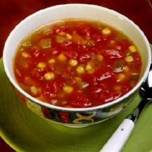 Spicy Tomato and Corn Soup