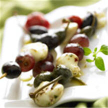 Mediterranean Grilled Mozzarella Skewers