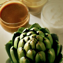 Party Artichoke with Creamy Thai Dip