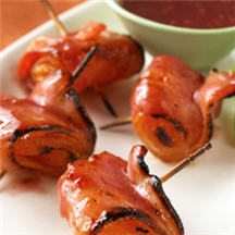 View the recipe for Sizzling Bacon-Wrapped Apricots with Cranberry Glaze. Sizzling Bacon-Wrapped Apricots with Cranberry Glaze