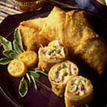 Smoked Gouda & Vegetable Spring Rolls