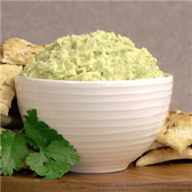 View the recipe for Spicy Cilantro Hummus. Spicy Cilantro Hummus