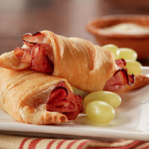 Warm Holiday Ham Crescents