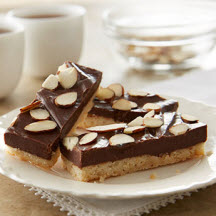 Almond Fudge Topped Shortbread
