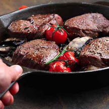Beef Tenderloin with Balsamic-Coffee Sauce