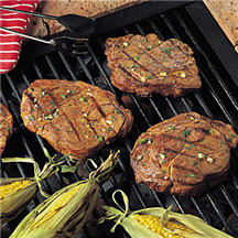 Grilled Lime-Cilantro Beef Chuck Steaks
