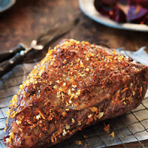 Pepper and Orange-Rubbed Beef Roast with Balsamic Beets