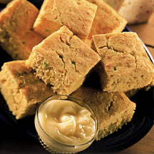 Double Corn Cornbread with Honey Butter