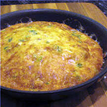 Baked Cheese and Bacon Omelette