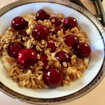 Cherry Granola Yogurt Parfait