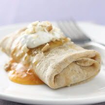 Ricotta and Apricot Walnut Crêpes