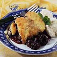 Sweet Dark Cherry Pudding Cake
