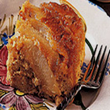 Upside Down Pear Yam Cake