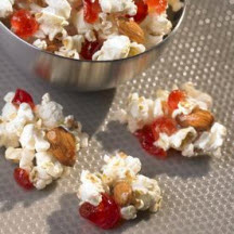 Cherry-Almond Popcorn Clusters