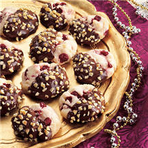 Chocolate Dipped Cranberry Cookies