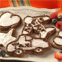 Decorated Chocolate Cut-Out Cookies