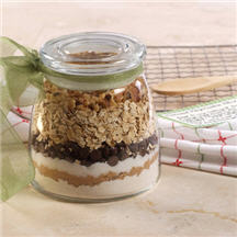 View the recipe for Oatmeal-Chip Cookie Mix in a Jar. Oatmeal-Chip Cookie Mix in a Jar