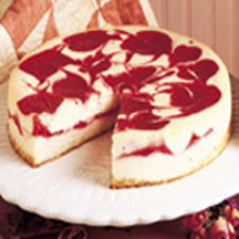 Cherry Swirled Cheesecake