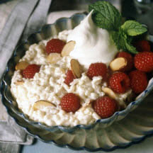 Raspberry Rice Pudding