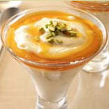 Ricotta Mousse with Salted Caramel Sauce