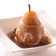 Roasted Stuffed Pears with Aged White Cheddar