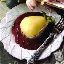 Cream Cheese Stuffed Pears