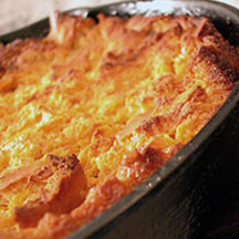 Sweet Potato Bread Pudding with Apple Cider Glaze