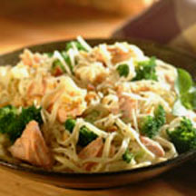 Linguine Salmon and Broccoli Toss