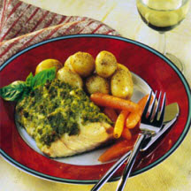 Pesto Crusted Fish