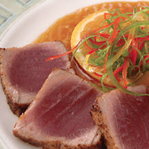Seared Yellowfin Tuna with Orange Teriyaki