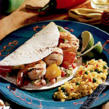Shrimp Scallop Fajitas
