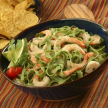 South-Of-The-Border Shrimp and Fettuccine