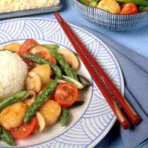 Springtime Stir-Fry with Scallops