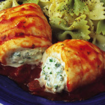 Stuffed Sole with Spicy Tomato Sauce