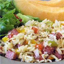 Cajun-Style Smoked Sausage & Peppers Confetti Rice
