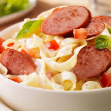 Smoked Sausage Alfredo