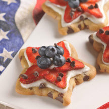 Chocolate Chip Stars and Stripes Cookies