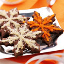 Chocolate Tangerine Cutouts