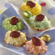Coconut Cookie Nests