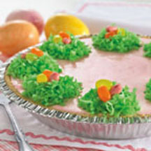 Strawberry Mousse Easter Pie