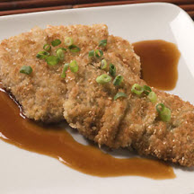 Crispy Sesame Veal with Asian Butter Sauce