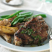 Lamb Loin Chops With Garlic, Shallot And Thyme : Garlic Butter Lamb ...