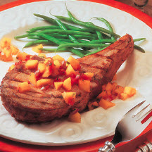 Veal Chops & Pineapple Salsa