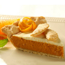 Sour Cream Orange Pumpkin Pie