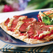Grilled Steak Pizza with Blue Cheese