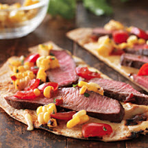 Grilled Tequila Steak Pizza