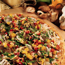 Provolone and Duck Sausage Pizza