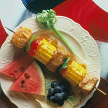 Apricot-Glazed Pork Kabobs